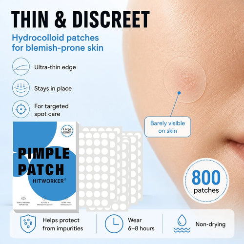 800Pcs Hydrocolloid Acne Pimple Patche