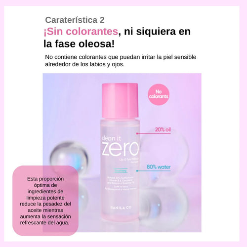 BANILA CO Clean it Zero Soothing Lip & Eye Makeup Remover